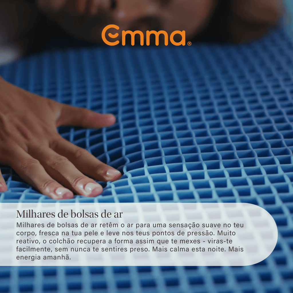 Colchão Emma Original Elite, hibrido de espuma e molas ensacadas