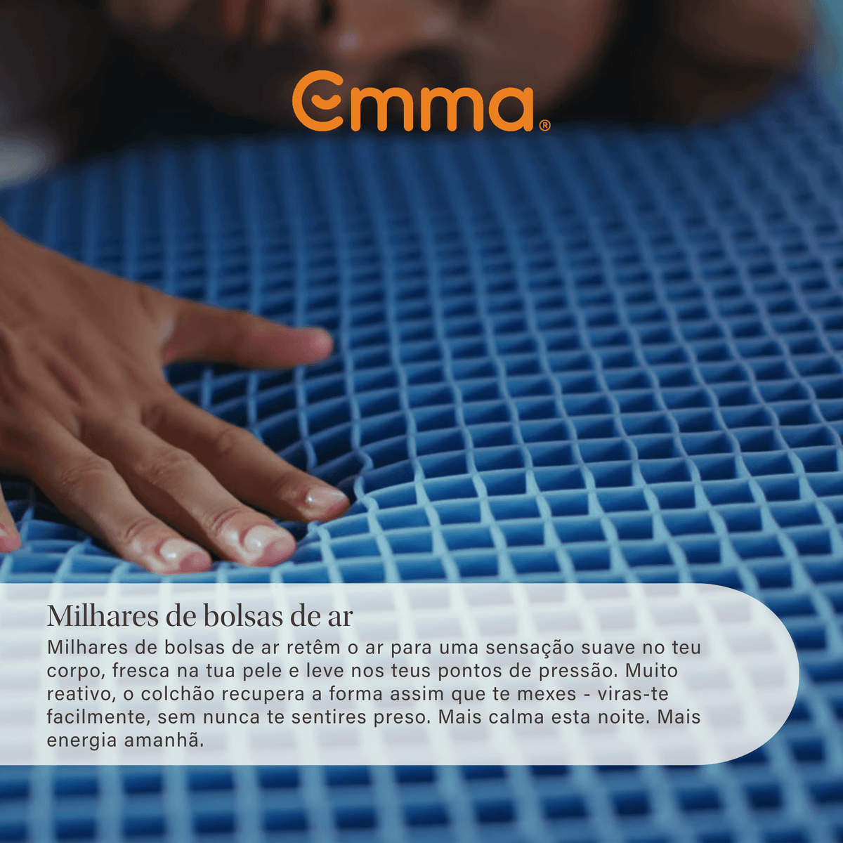Colchão Emma Original Elite, hibrido de espuma e molas ensacadas